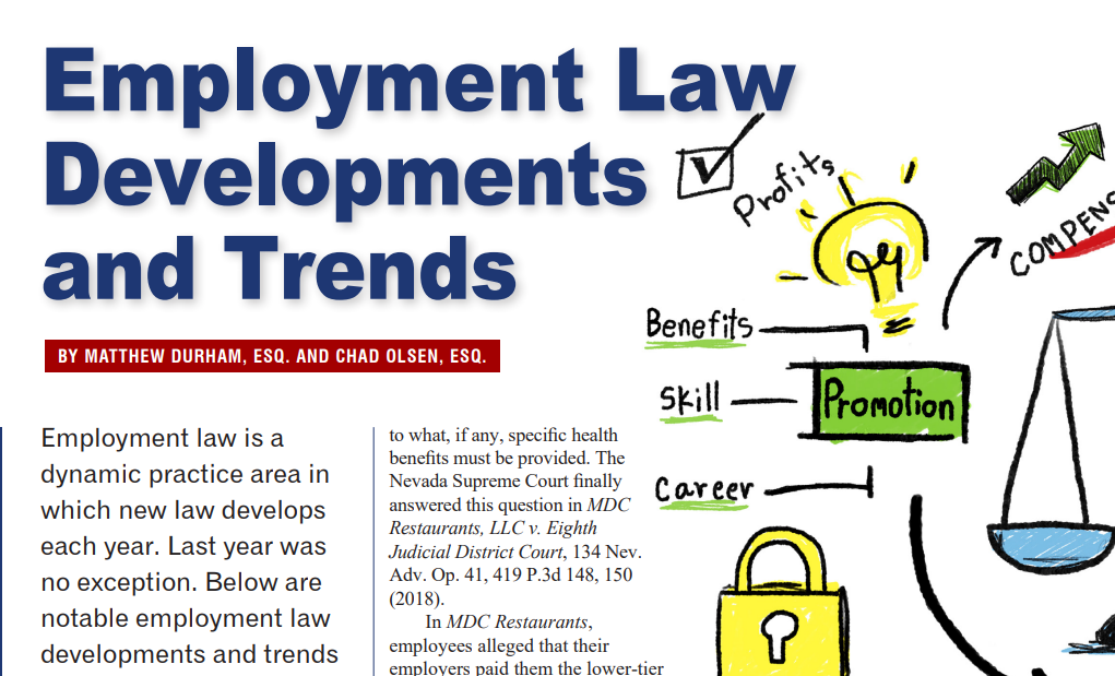 Employment Law Developments and Trends